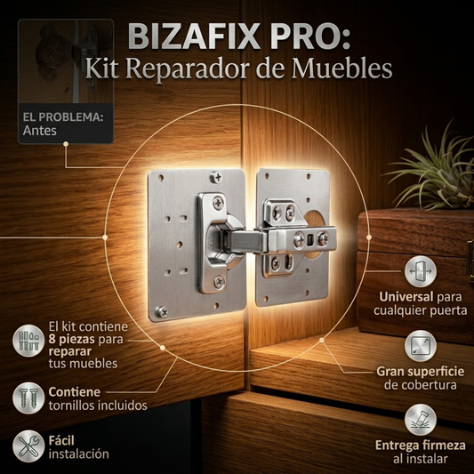 BizaFix Pro: Kit reparador de muebles( X8 piezas)