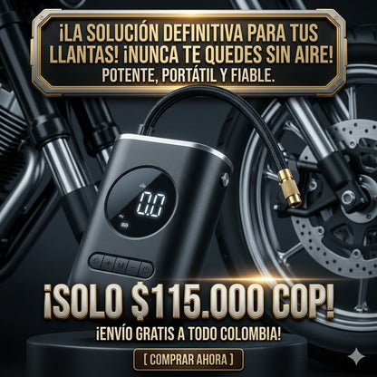 Inflador de  llantas portátil 🤩