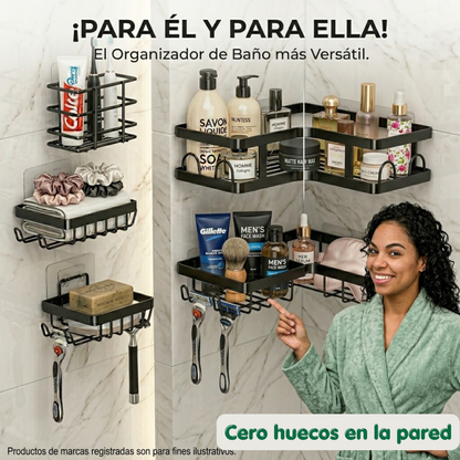 Organizador Adhesivo Bano 5pcs Esquinero