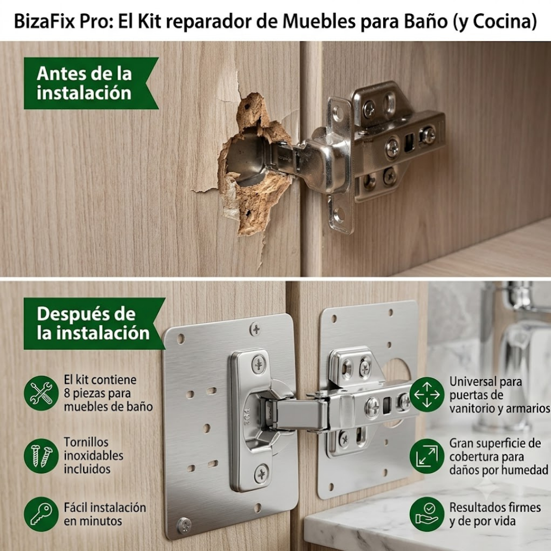 BizaFix Pro: Kit reparador de muebles( X8 piezas)