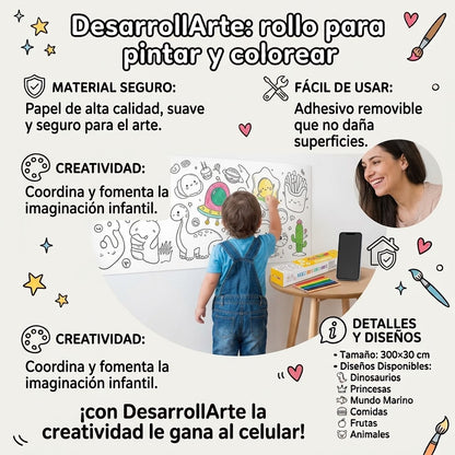 DesarrollArte: Rollo para pintar y colorear
