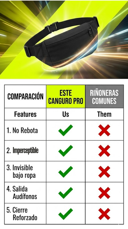 Canguro running y seguridad