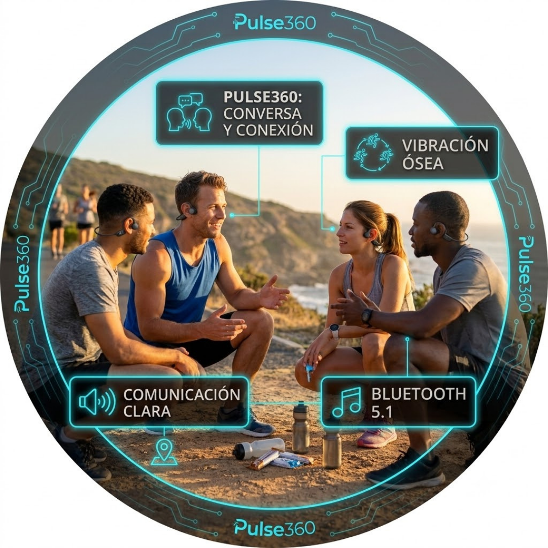 PULSE 360: AUDIFONOS DE VIBRACIÓN ÓSEA