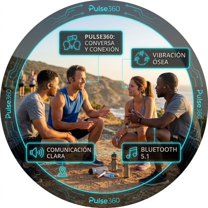 PULSE 360: AUDIFONOS DE VIBRACIÓN ÓSEA