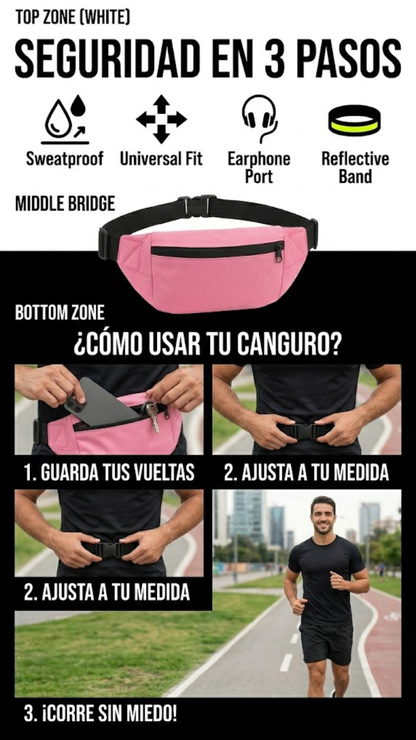 Canguro running y seguridad