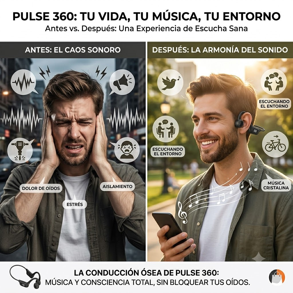 PULSE 360: AUDIFONOS DE VIBRACIÓN ÓSEA
